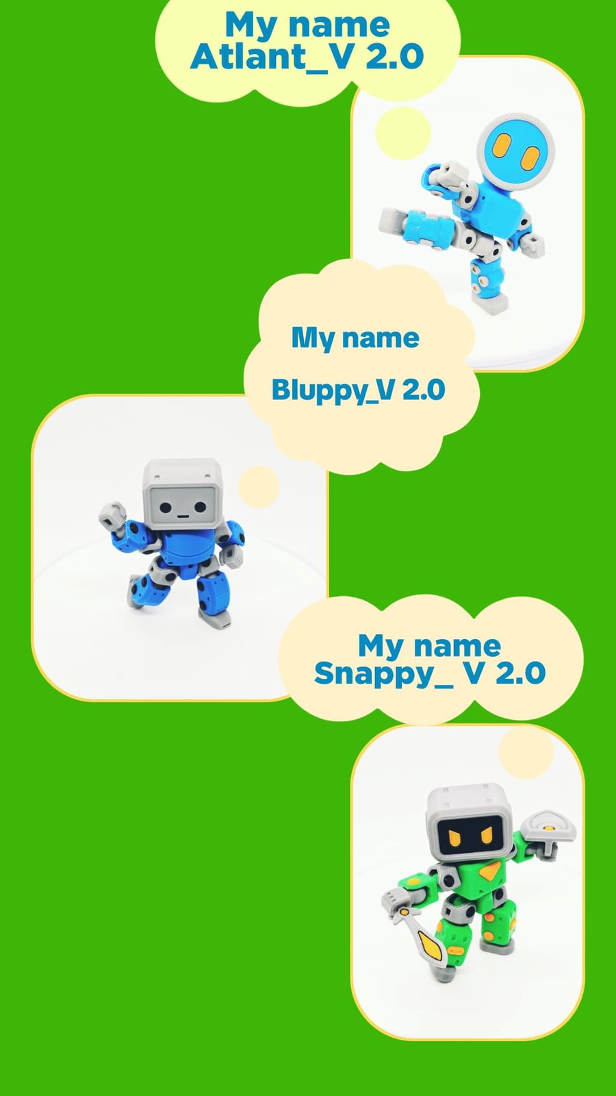 Atlant_V 2.0 • Blubby_V 2.0 • Snappy_V 2.0